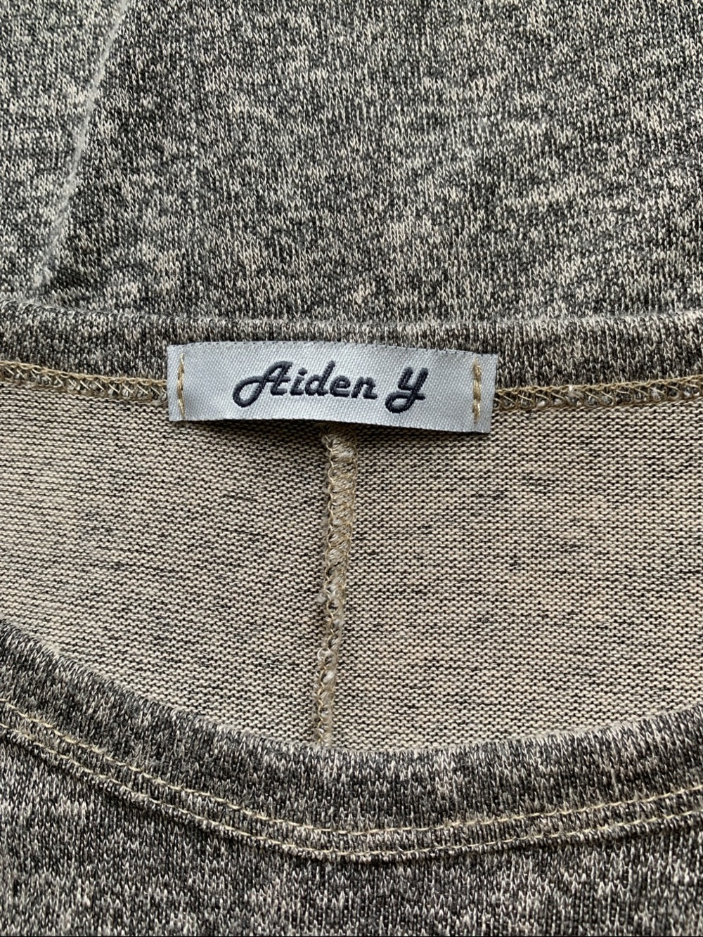 Aiden Y - Oak Heathered Gray Brushed A-Line Swing Mini